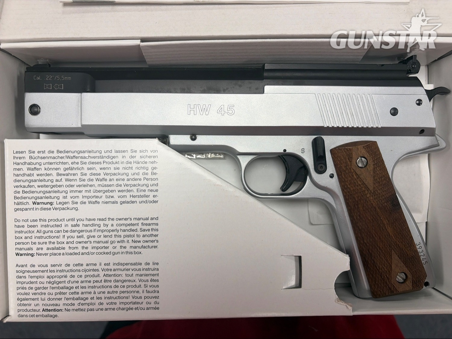  Weihrauch HW45 Silver Star .22