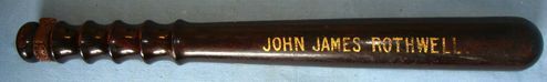  WW1 1914-1919 Dated, Special Constabulary Presentation Truncheon To John James R WW1 1914-1919 Dated, Special Constabulary Presentation Truncheon To John James R Clothing