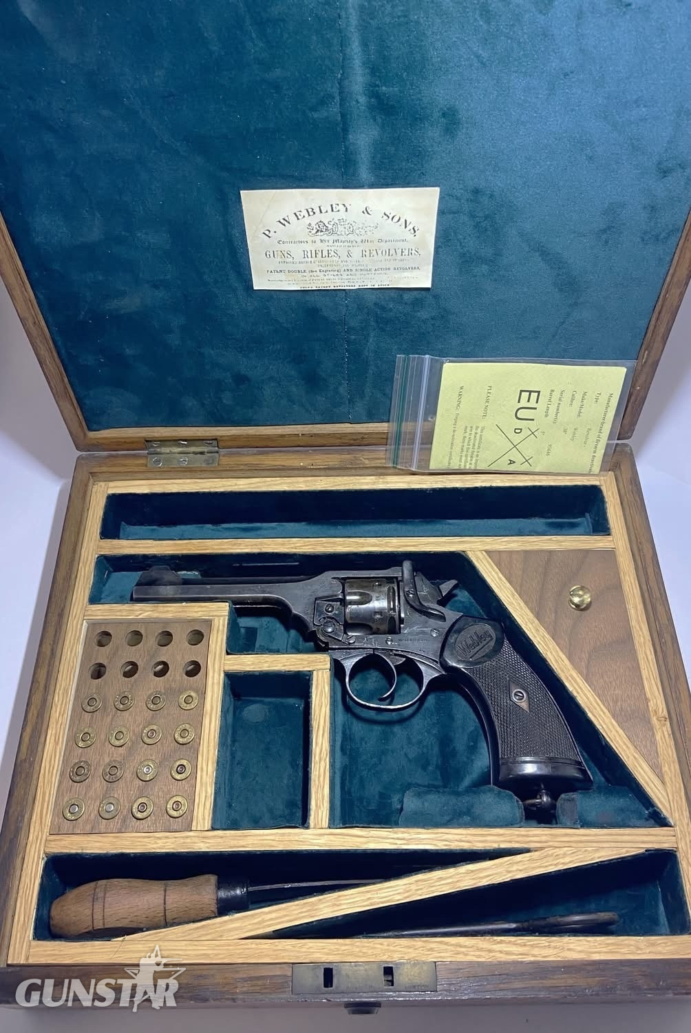 Webley & Scott MKVI .38 Revolver in 