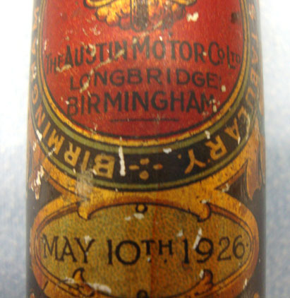  Austin Motor Company 10th May 1926 General Strike Special Constable's Lignum Vit Austin Motor Company 10th May 1926 General Strike Special Constable's Lignum Vit Other Accessory