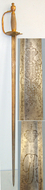 British 1796 Pattern Infantry Officers Sword With Etched Blade By JJ Runkel Solingen. Sword