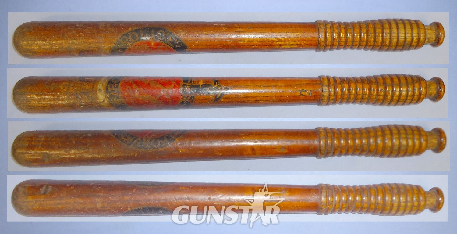 Victorian Police Truncheon, Hand Decorated to Forfar Burgh Police, Scotland impressed number ‘2’. Sn 11134 Victorian Police Truncheon, Hand Decorated to Forfar Burgh Police, Scotland impressed number ‘2’. Sn 11134  Antique & Militaria in 