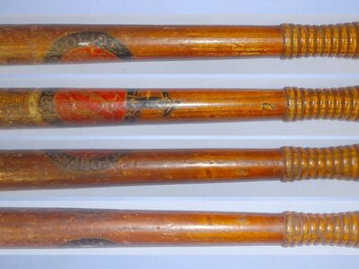 Victorian Police Truncheon, Hand Decorated to Forfar Burgh Police, Scotland impressed number ‘2’. Sn 11134 Victorian Police Truncheon, Hand Decorated to Forfar Burgh Police, Scotland impressed number ‘2’. Sn 11134  Antique & Militaria