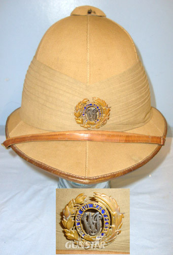 Ellwood & Sons London British West India Regiment Wolseley Pattern Overseas Service/ Tropical Pith Hel Clothing