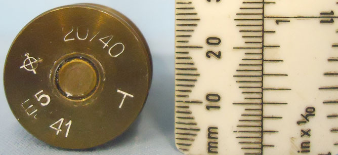 INERT DEACTIVATED. Unfired Rare Finish WW2 (1941 Dated) 2cm (20x138B) AP/T (Armo INERT DEACTIVATED. Unfired Rare Finish WW2 (1941 Dated) 2cm (20x138B) AP/T (Armo Antique & Militaria