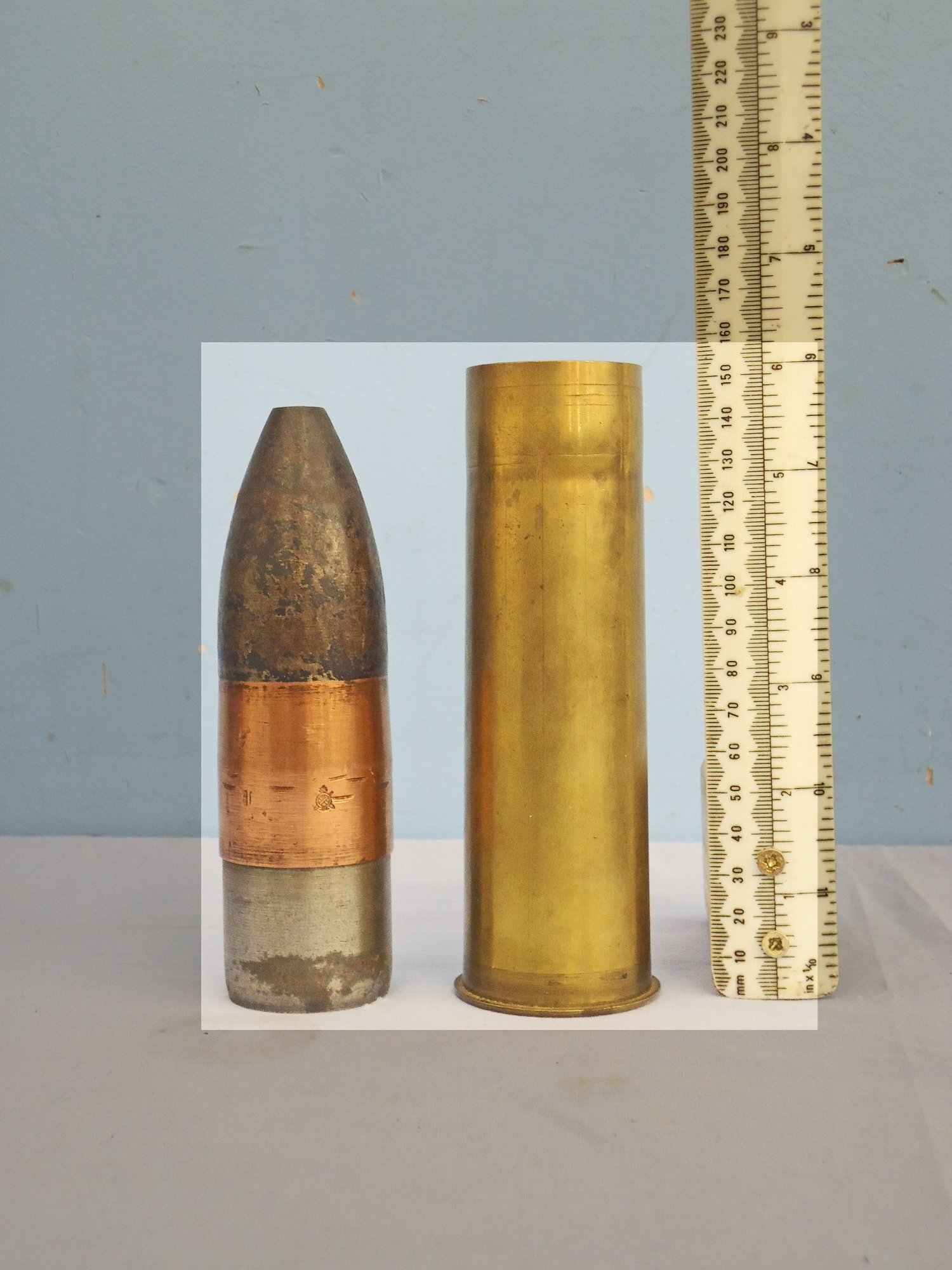  Winchester INERT DEACTIVATED. American, 1.65 Inch (42x151R) Mountain Gun High Explosive Round by Winchester Arma Company. Sn - 22676  Other Ammunition