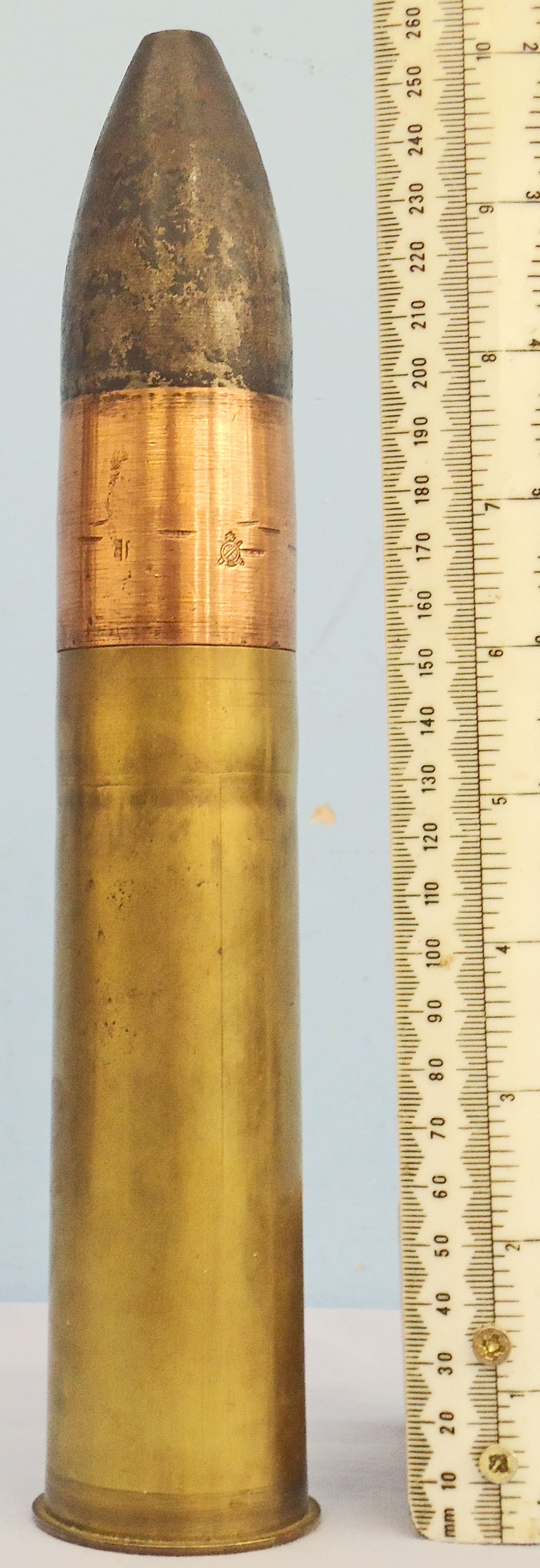 Winchester INERT DEACTIVATED. American, 1.65 Inch (42x151R) Mountain Gun High Explosive Round by Winchester Arma Company. Sn - 22676  Other Ammunition - {CATEGORY} in 