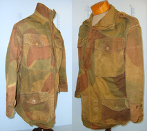 Late WW2 1945 British WD Airborne Paratrooper’s Camouflaged Denison Smock With Correct \\\'Half Zip\\\' Fastener By John Gordon & Co Size 4. Sn 20715  Clothing