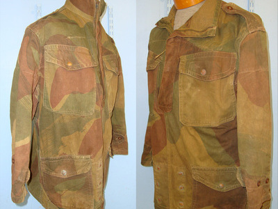 Late WW2 1945 British WD Airborne Paratrooper’s Camouflaged Denison Smock With Correct \\\'Half Zip\\\' Fastener By John Gordon & Co Size 4. Sn 20715  Clothing