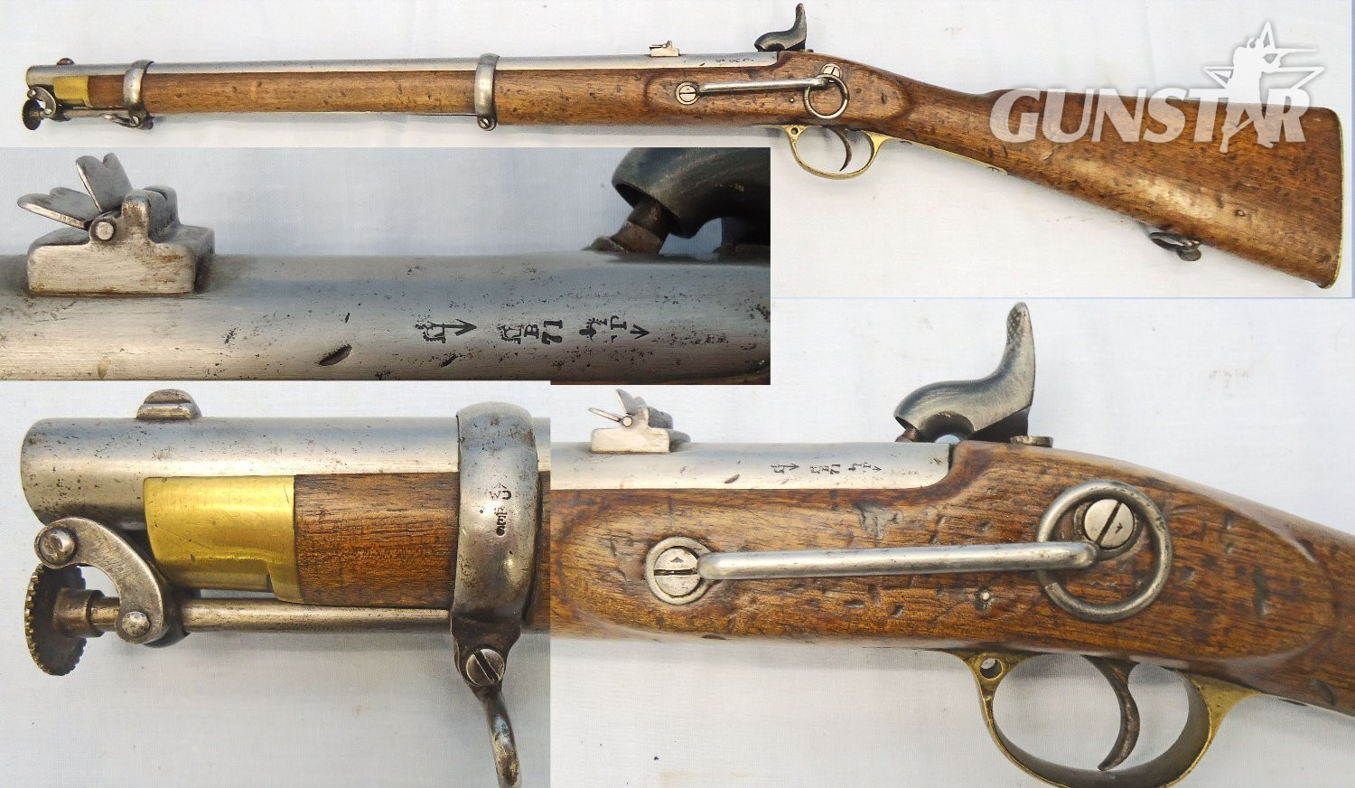 Enfield Enfield, 1858 Dated .62” bore Enfield Percussion Cavalry Carbine. Sn - 23234 Single Shot None Rifle