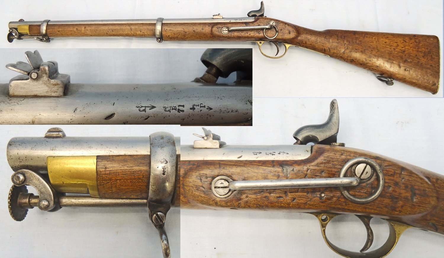 Enfield Enfield, 1858 Dated .62” bore Enfield Percussion Cavalry Carbine. Sn - 23234 Single Shot None Rifle