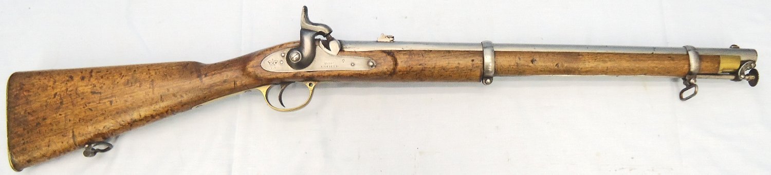 Enfield Enfield, 1858 Dated .62” bore Enfield Percussion Cavalry Carbine. Sn - 23234 Single Shot None Rifle - {CATEGORY} in 