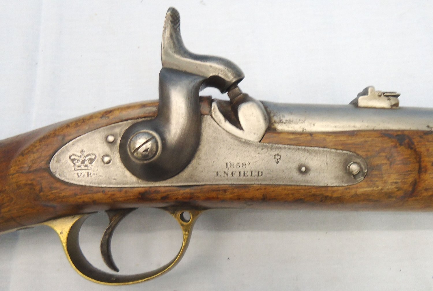 Enfield Enfield, 1858 Dated .62” bore Enfield Percussion Cavalry Carbine. Sn - 23234 Single Shot None Rifle 