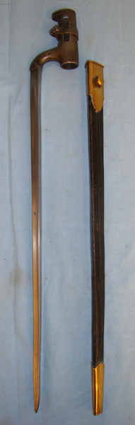  British India Pattern 1859 Socket Bayonet & Scabbard. Bayonet