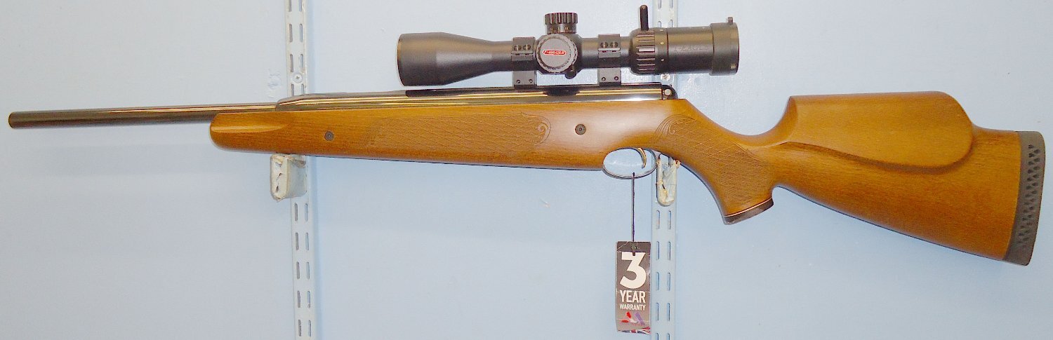 POWERFUL 11.47 FT / LBS** Air Arms Pro Sport Walnut .22 Air Rifle With ER 4-16x44 SFIR Telescopic Sight. AI 588 air rifle .22