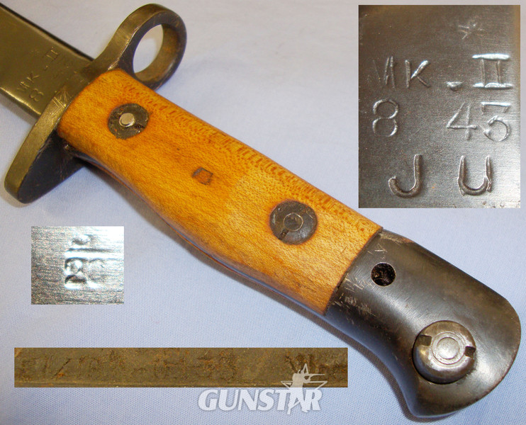  Mint* Indian Bayonet ‘No1 MkII* Scabbard & 37 Pattern Webbing Frog. BAYO 799. Bayonet