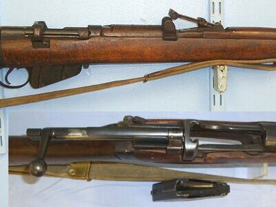 WW1 1918 British WD BSA Co MK III* SMLE .303 Calibre Rifle & Sling **COCKS & DRY FIRES UK 2007 DEACTIVATION**Sn 23724 deactivated rifle Bolt Action None Rifle
