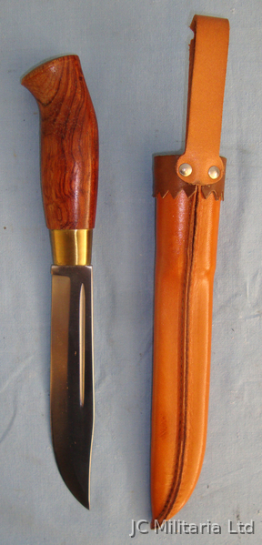  Scandinavian Sami Knife and Leather Sheath. ED 2563. Hunting Knive