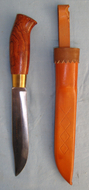 Scandinavian Sami Knife and Leather Sheath. ED 2563. Hunting Knive