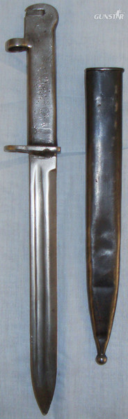  WWI ‘Ersatz’ Turkish Conversion Bayonet and Scabbard. 19593 Bayonet