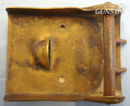 German SA (Sturmabteilungen) Two Piece Belt Buckle In Brass and With Silvered Fa Original WW2 German SA (Sturmabteilungen) Two Piece Belt Buckle In Brass and Wit Clothing