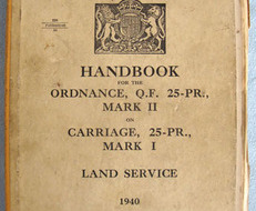Handbook For The Ordnance, Q.F. 25 Pr, Mark II On Carriage, 25 Pr. Mark I Land S 1st Edition Handbook For The Ordnance, Q.F. 25 Pr, Mark II On Carriage, 25 Pr. M Other Accessory