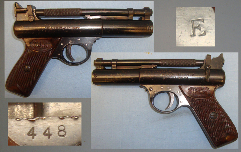 Webley & Scott Boxed, Early 1970\'s Webley Premier \'E\' Series .22 Calibre Air Pistol & Access .22