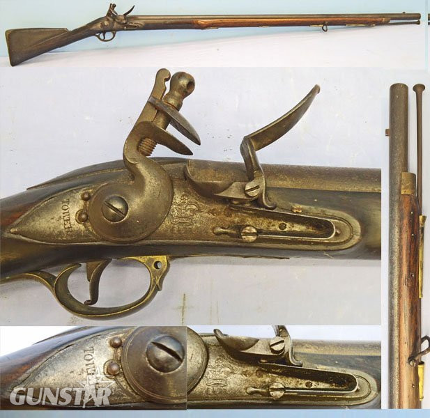 Tower British, Pre 1785, Tower, Short Land Pattern, 42 inch Barrel, Brown Bess .75 inch Calibre, Smooth Bore Musket with 4 ram Rod Tubes. Sn - 21851:4 Muzzleloader .75 Cal Muzzleloader Rifle in 