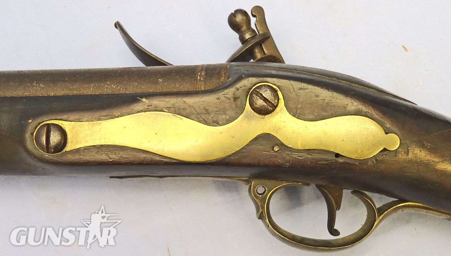 {CATEGORY} - Tower British, Pre 1785, Tower, Short Land Pattern, 42 inch Barrel, Brown Bess .75 inch Calibre, Smooth Bore Musket with 4 ram Rod Tubes. Sn - 21851:4 Muzzleloader .75 Cal Muzzleloader Rifle in 