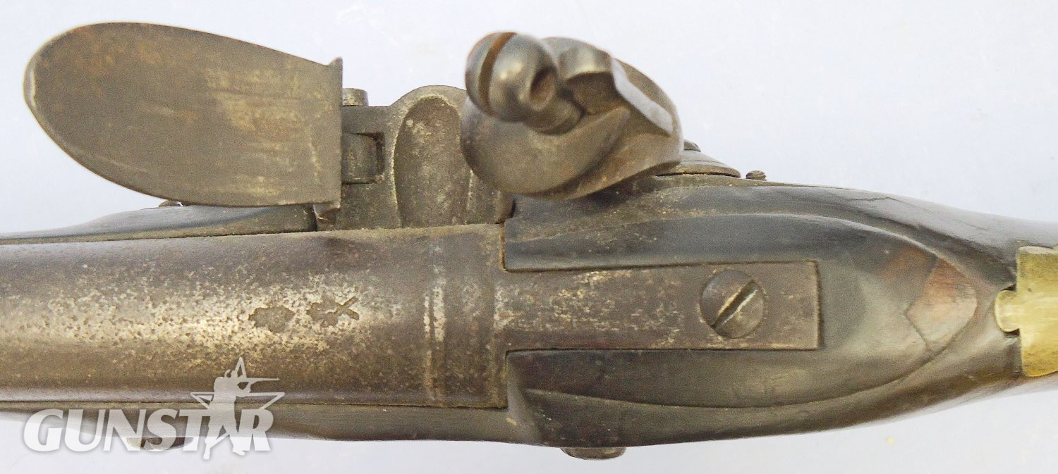 {CATEGORY} - Tower British, Pre 1785, Tower, Short Land Pattern, 42 inch Barrel, Brown Bess .75 inch Calibre, Smooth Bore Musket with 4 ram Rod Tubes. Sn - 21851:4 Muzzleloader .75 Cal Muzzleloader Rifle
