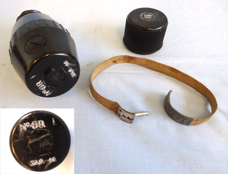 Thomas De La Rue London British No 69 hand grenade. British No 69 hand grenade.  Antique & Militaria