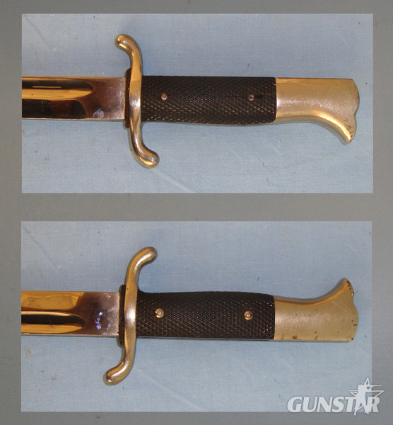 German Firemans Dress Bayonet & Scabbard. Bayonet