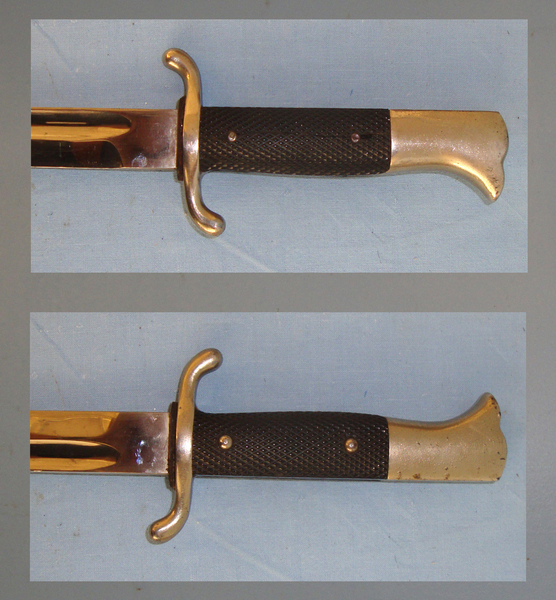 German Firemans Dress Bayonet & Scabbard. Bayonet