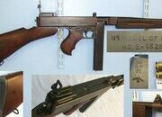 WW2 Era British WD Commando’s Thompson USA Model 1928 A1 Auto Ordnance Corp .45 ACP Calibre Sub Machine Gun With Seymour Products Co’ 30 Round Stick Magazine, Sling Configured For Commando Use & 2 Inert Deactivated Rounds Of Ammunition**MOVING PARTS** thompson None  Machine Gun
