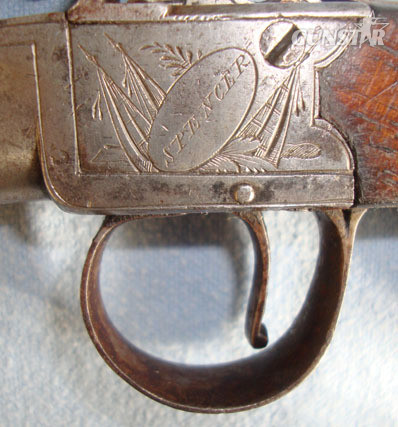 Thomas Spencer,London  .45” Bore Flintlock Pocket Pistol With Screw Off Barrel. .45 Muzzleloader