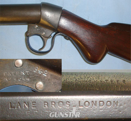  Lane\'s Musketeer .177 Calibre Break Action Air Rifle With Greener Patent 9644 Trigger M .177