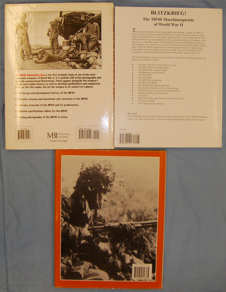  A Set of Three Volumes on the ‘MP40’ Sub-Machine gun. BO 385. A Set of Three Volumes on the ‘MP40’ Sub-Machine gun. BO 385. Other Accessory