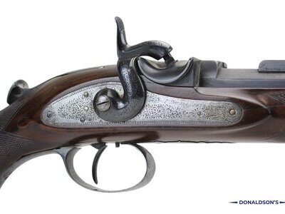 Isaac Hollis & Sons Westley Richards Monkey Tail Big Game Rifle Muzzleloader .451 Adams Rifle