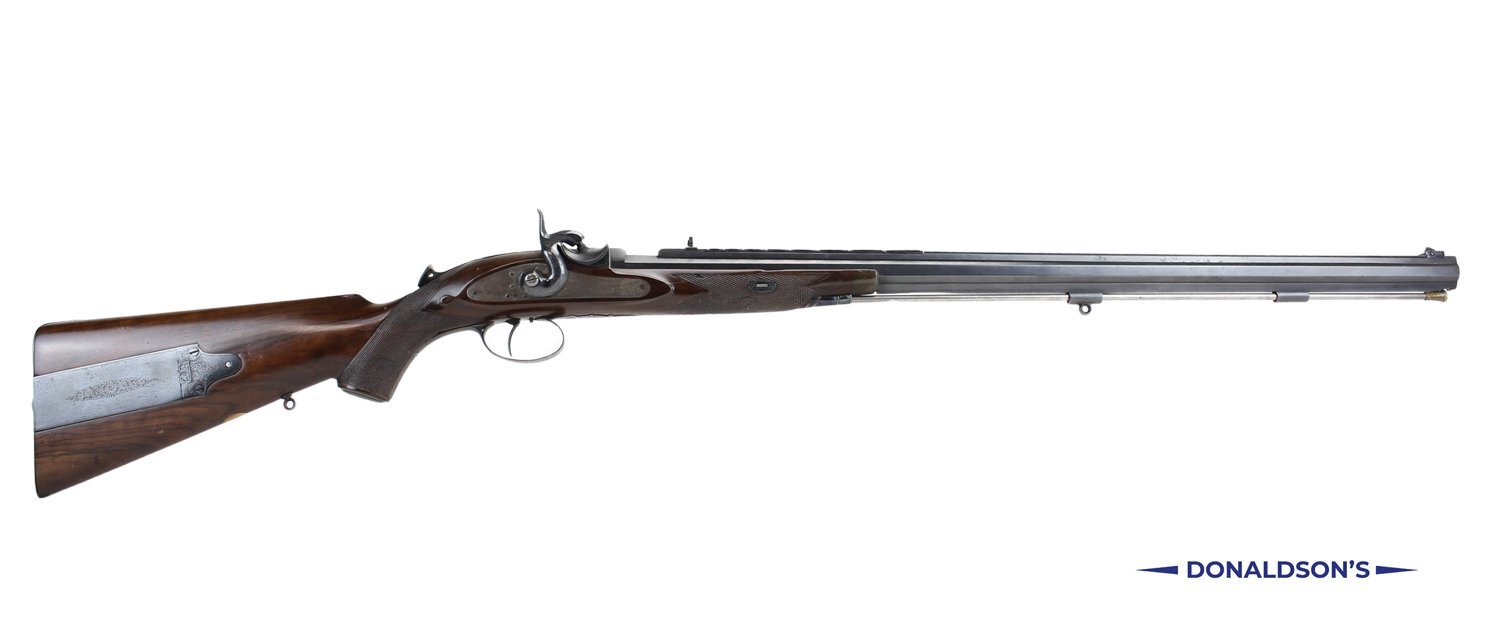 Isaac Hollis & Sons Westley Richards Monkey Tail Big Game Rifle Muzzleloader .451 Adams Rifle