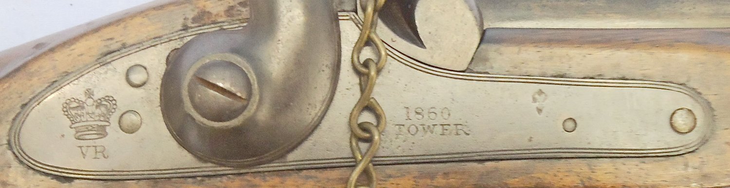 {CATEGORY} - Tower RARE. Tower, 2 Band Enfield, Dated 1860, Sergeants Pattern 1858, Bar on Band, .577 Calibre Percussion Rifle. Sn - 22767 Single Shot .577 Rifle in 