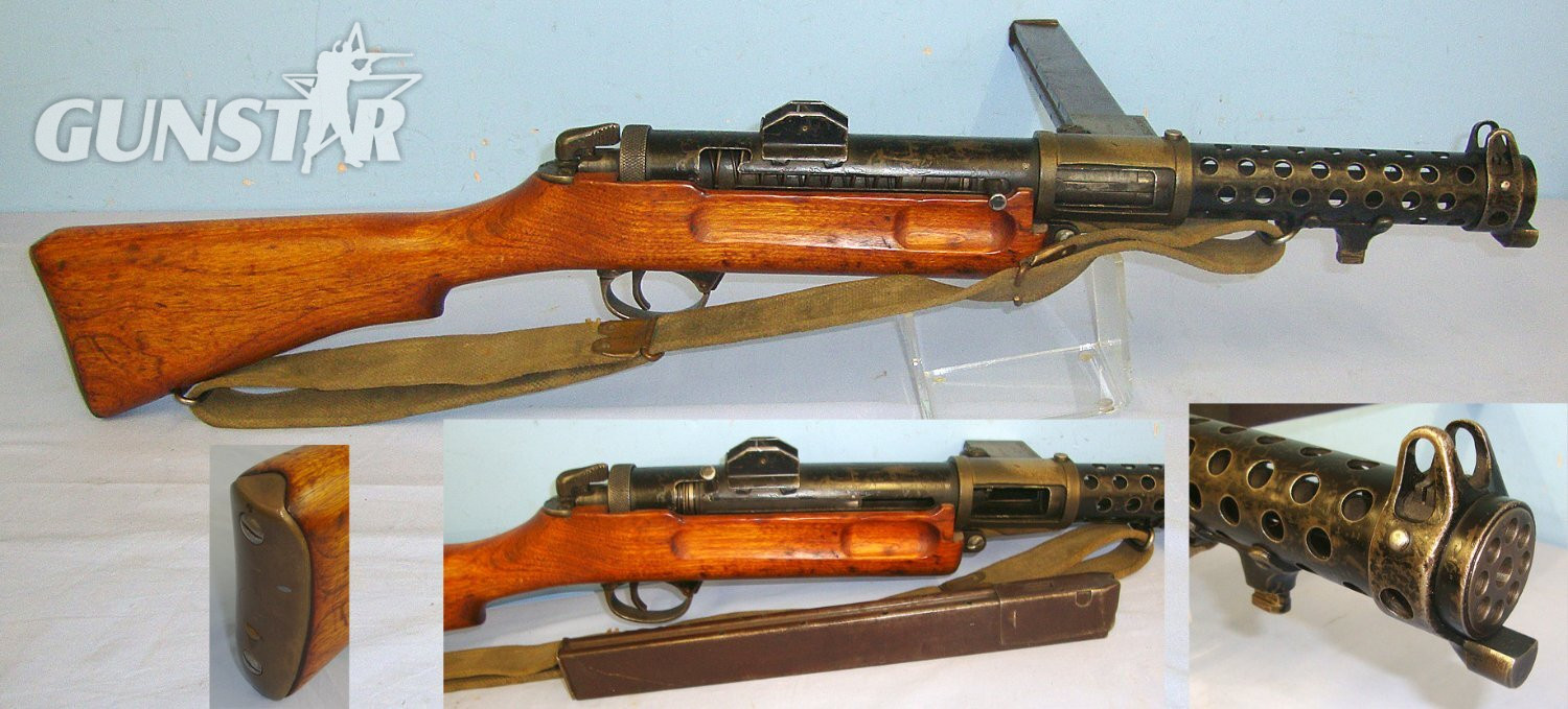 WW2 1943 Lanchester MK I* 9mm Calibre Sub Machine Gun By ‘M/49’ (Francis & Barnes Ltd Coventry) & ‘S 230’ (Mann’s Engineering Ltd Essex) With 50 Round Magazine & Sling**COCKS & DRY FIRES EARLY UK 1995 DEACTIVATION** Sn 23484:64 lanchester None  Machine Gun in 