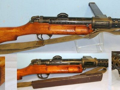WW2 1943 Lanchester MK I* 9mm Calibre Sub Machine Gun By ‘M/49’ (Francis & Barnes Ltd Coventry) & ‘S 230’ (Mann’s Engineering Ltd Essex) With 50 Round Magazine & Sling**COCKS & DRY FIRES EARLY UK 1995 DEACTIVATION** Sn 23484:64 lanchester None  Machine Gun