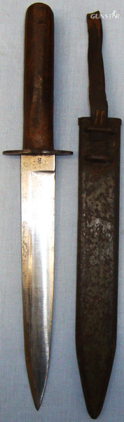  RARE*WW1 Austro Hungarian Trench Fighting Knife By Resicka Vienna & Scabbard. ED 2604 Dagger