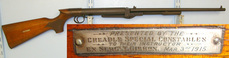 BSA With WW1 Dated Silver Presentation Stock Plate Engraved ‘Presented By The Cheadle Special Constables To Their Instructor Ex Sergt Gibbon Mar 3rd 1915’ .177