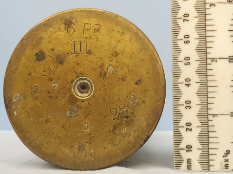 DEACTIVATED INERT. Unfired WW 1 British Naval 6 Pounder (57x307R) Nordenfelt Hig DEACTIVATED INERT. Unfired WW 1 British Naval 6 Pounder (57x307R) Nordenfelt Hig Antique & Militaria