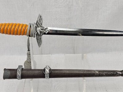 WW2 Era Nazi Germany Luftwaffe Dagger and Silver Tassel Dagger