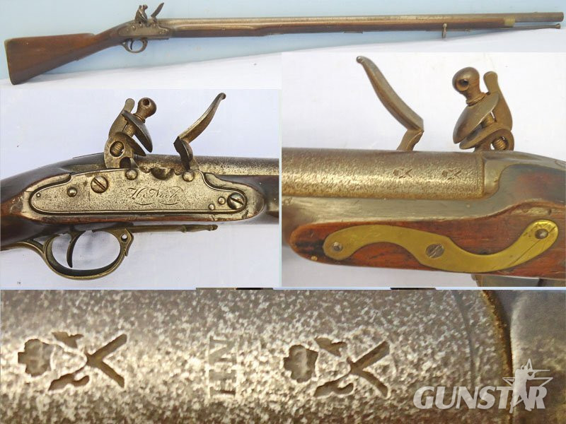 H. Nock NAPOLEONIC WARS ERA** Extremely Rare, Original, Quality, British, Henry Nock, Screwless Lock. Duke of Richmond’s Pattern Musket, Short Land Pattern, 39 inch Barrel, Brown Bess .75 inch Calibre, Smooth Bore Musket. Muzzleloader .75 Cal Muzzleloader Rifle in 