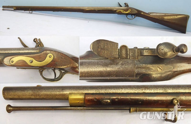 H. Nock NAPOLEONIC WARS ERA** Extremely Rare, Original, Quality, British, Henry Nock, Screwless Lock. Duke of Richmond’s Pattern Musket, Short Land Pattern, 39 inch Barrel, Brown Bess .75 inch Calibre, Smooth Bore Musket. Muzzleloader .75 Cal Muzzleloader Rifle