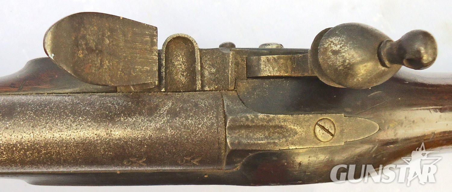 {CATEGORY} - H. Nock NAPOLEONIC WARS ERA** Extremely Rare, Original, Quality, British, Henry Nock, Screwless Lock. Duke of Richmond’s Pattern Musket, Short Land Pattern, 39 inch Barrel, Brown Bess .75 inch Calibre, Smooth Bore Musket. Muzzleloader .75 Cal Muzzleloader Rifle in 
