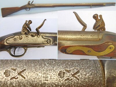 H. Nock NAPOLEONIC WARS ERA** Extremely Rare, Original, Quality, British, Henry Nock, Screwless Lock. Duke of Richmond’s Pattern Musket, Short Land Pattern, 39 inch Barrel, Brown Bess .75 inch Calibre, Smooth Bore Musket. Muzzleloader .75 Cal Muzzleloader Rifle